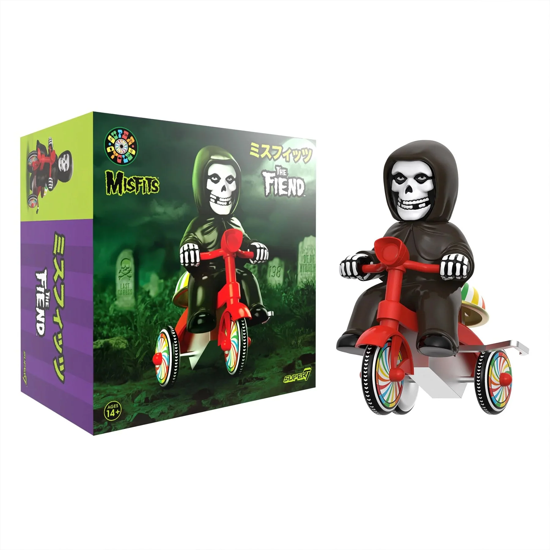 MISFITS SUPER CYCLE - FIEND - BLACK W/ RED TRIKE
