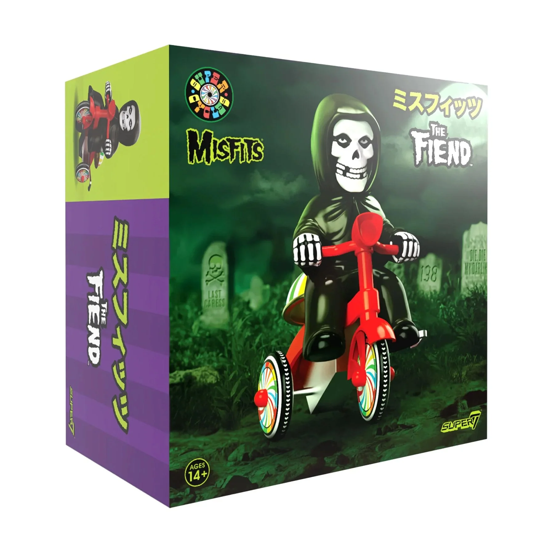 MISFITS SUPER CYCLE - FIEND - BLACK W/ RED TRIKE - Image 6