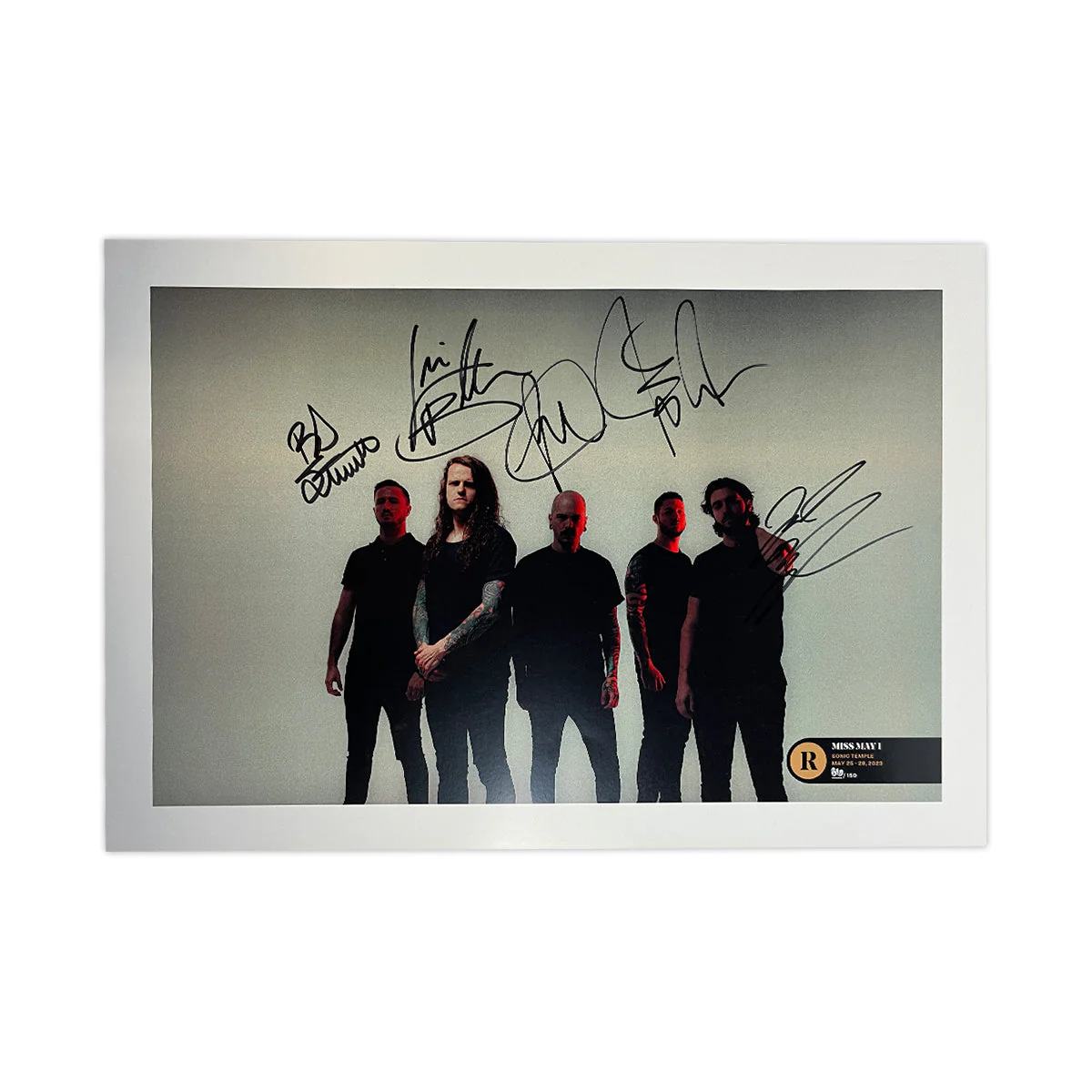 MISS MAY I X SONIC TEMPLE FESTIVAL 2023 SIGNED POSTER - EXCLUSIVE - LTD.