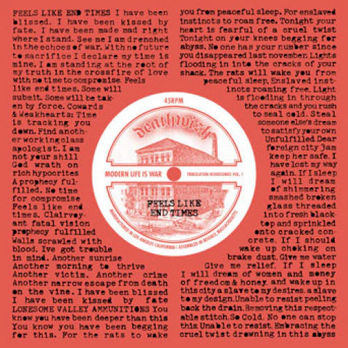 MODERN LIFE IS WAR 'TRIBULATION WORKSONGS VOL 1' 7"