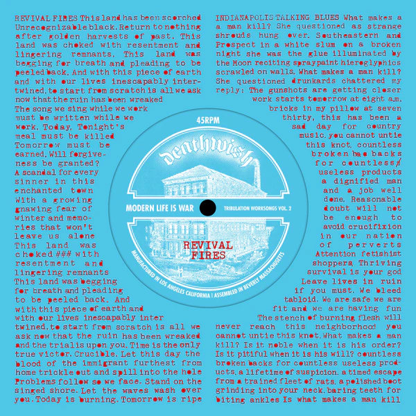 MODERN LIFE IS WAR 'TRIBULATION WORKSONGS VOL.2' 7" EP