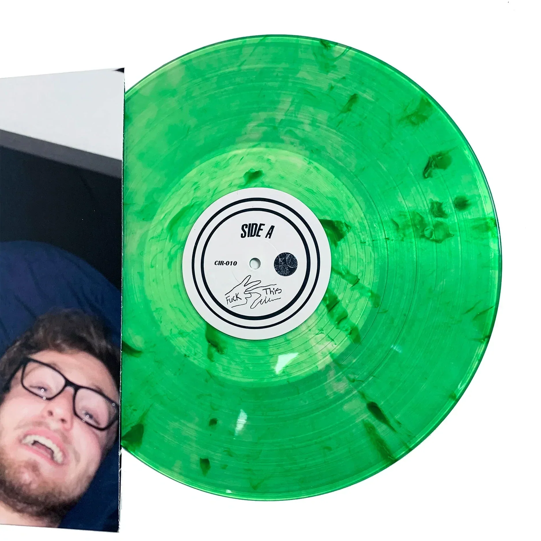 MOM JEANS ‘BEST BUDS’ LP - LTD. 500 - LIGHT/DARK GREEN SPLATTER - Image 2