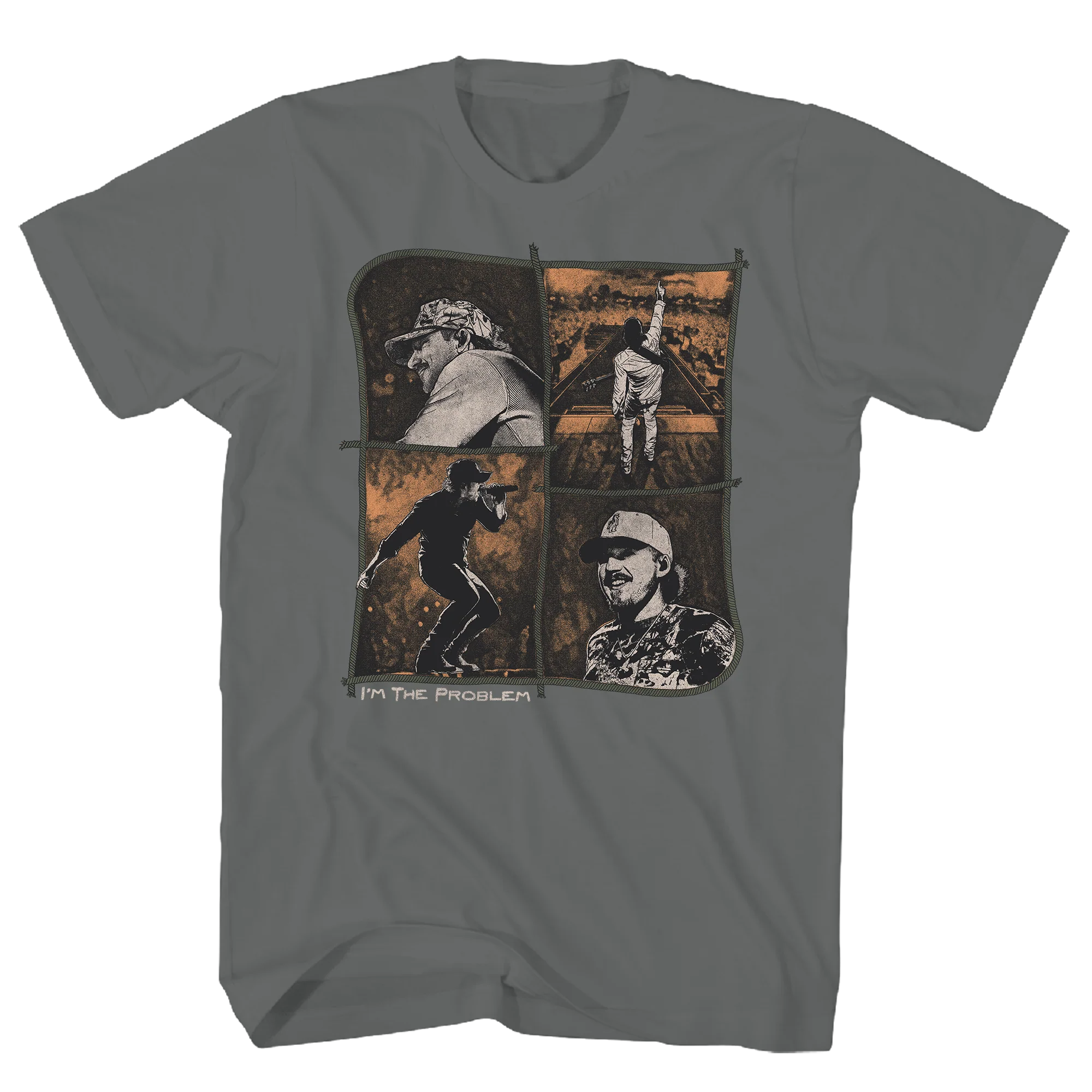 MORGAN WALLEN I'M THE PROBLEM CHARCOAL T-SHIRT/S