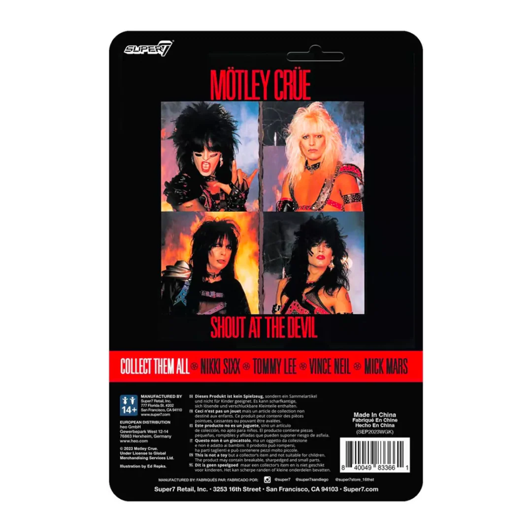 MOTLEY CRUE MICK MARS (SHOUT AT THE DEVIL) REACTION FIGURE WAVE 01 - Image 2