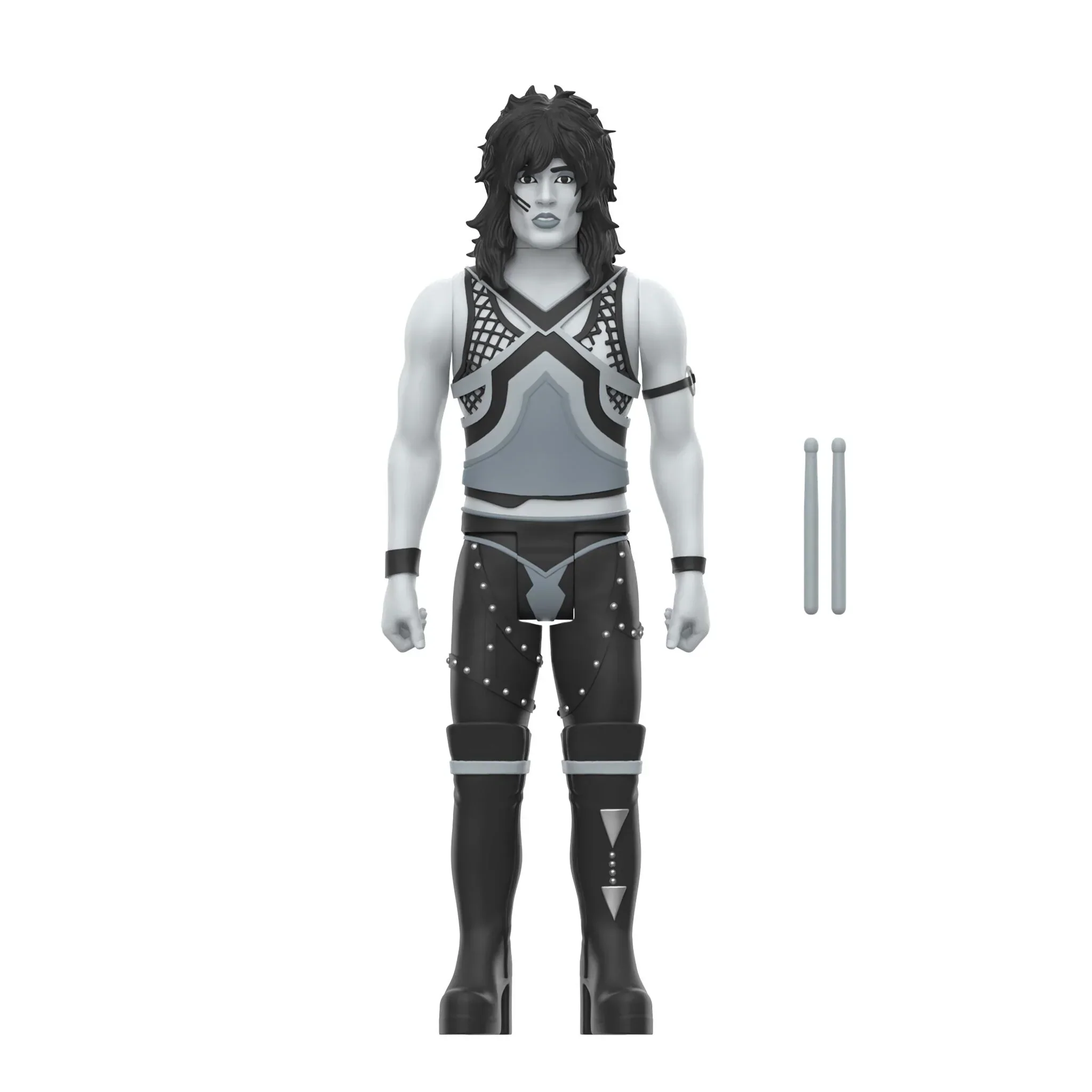 MOTLEY CRUE REACTION FIGURES WAVE 02 - SHOUT AT THE DEVIL 4 PACK - BLACK/WHITE - Image 4