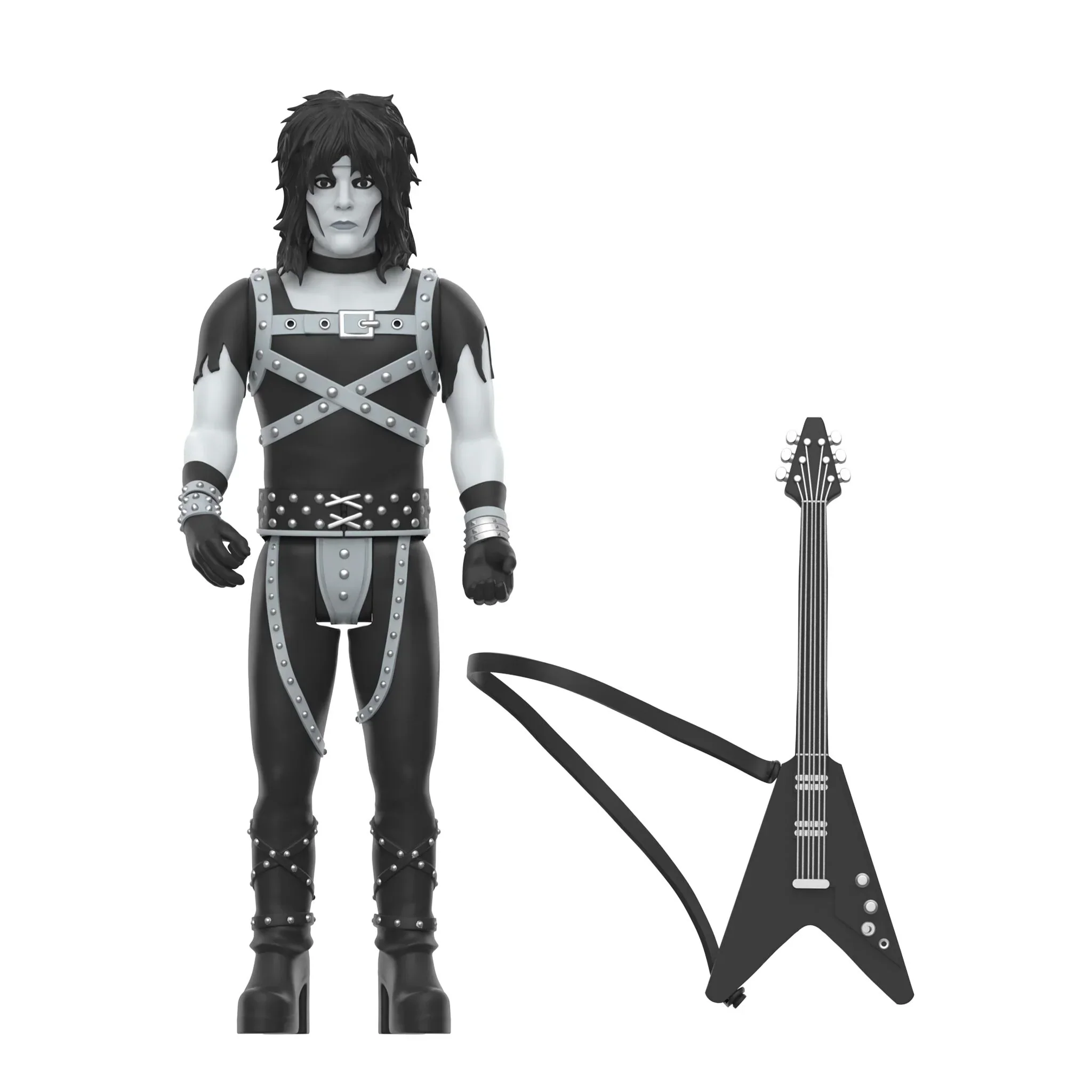 MOTLEY CRUE REACTION FIGURES WAVE 02 - SHOUT AT THE DEVIL 4 PACK - BLACK/WHITE - Image 5