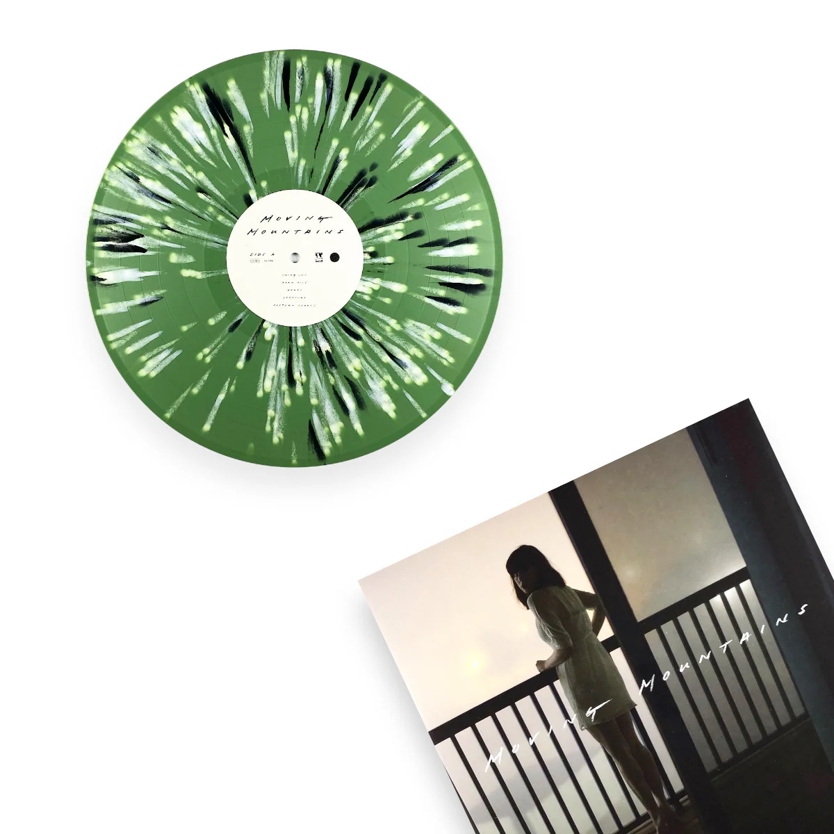 MOVING MOUNTAINS ‘MOVING MOUNTAINS’ LP - LTD. 250 - GREEN/BLACK/WHITE SPLATTER - Image 2