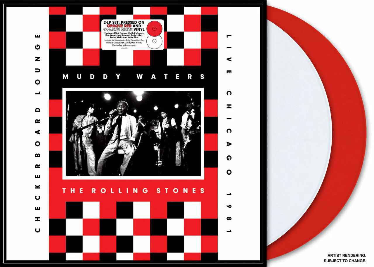 MUDDY WATERS / THE ROLLING STONES 'LIVE AT CHECKERBOARD LOUNGE CHICAGO 1981' 2LP - RED/WHITE