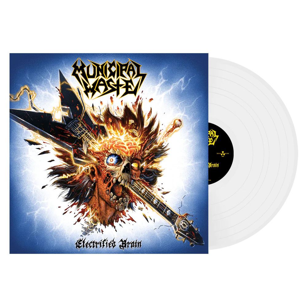 MUNICIPAL WASTE 'ELECTRIFIED BRAIN' LP - LTD. 300 - WHITE