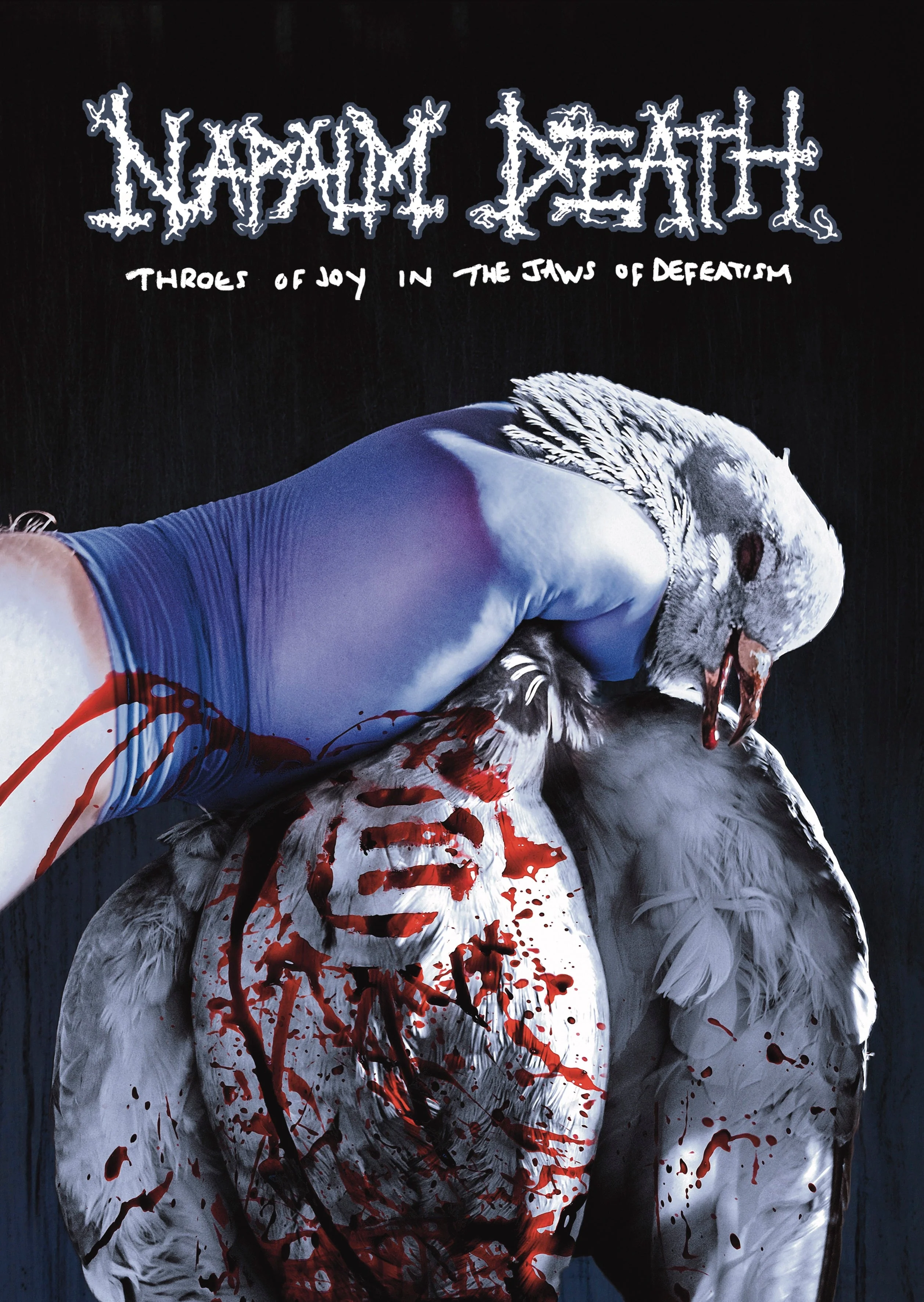 NAPALM DEATH ‘THROES OF JOY IN THE JAWS OF DEFEATISM’ LP - EXCLUSIVE - LTD. 250 - MUCUS/ENVY/SWIRL - Image 3