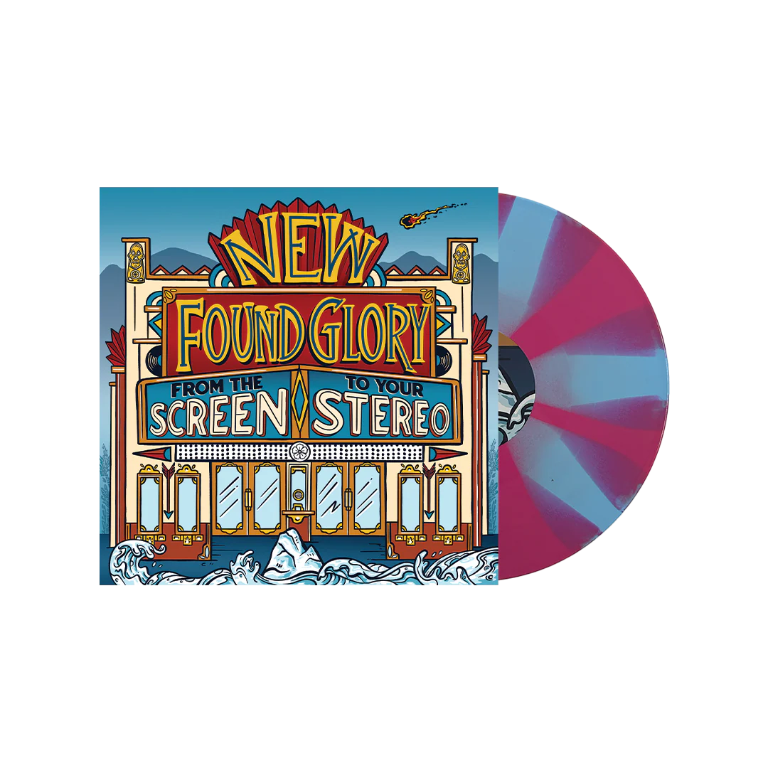 NEW FOUND GLORY 'FROM THE SCREEN TO YOUR STEREO' EP - COTTON CANDY BLUE/PINK/PINWHEEL