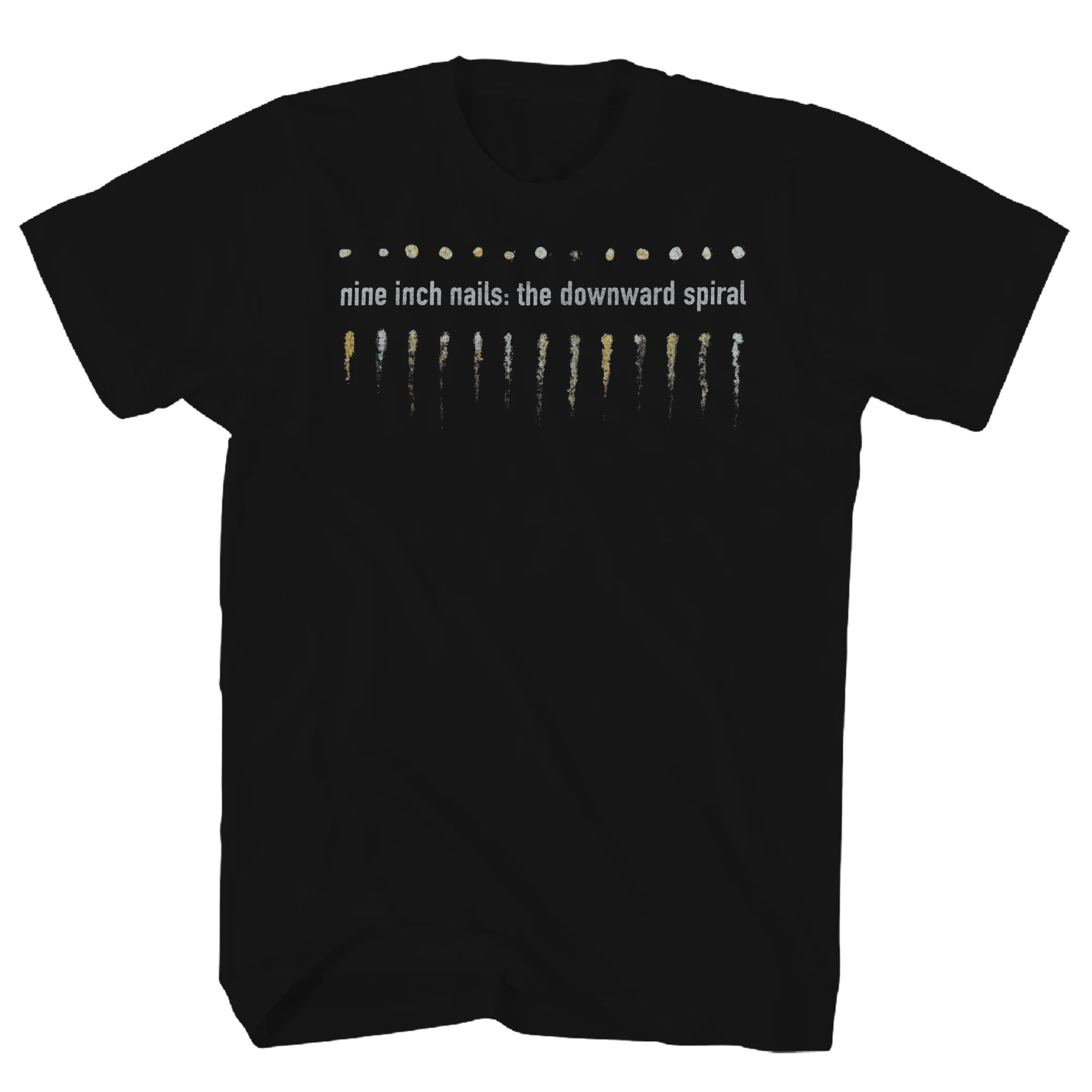 NINE INCH NAILS DOWNWARD SPIRAL FRT/BACK BLACK T-SHIRT