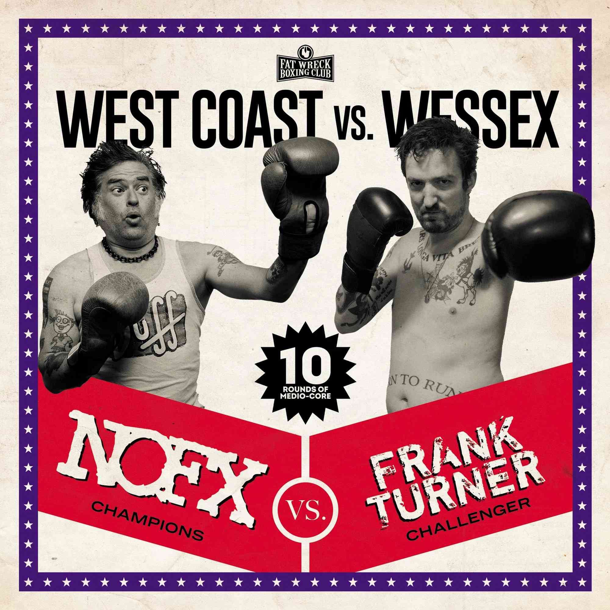 NOFX 'FRANK TURNER 'NOFX/FRANK TURNER - WEST COAST VS. WESSEX' LP - Image 2