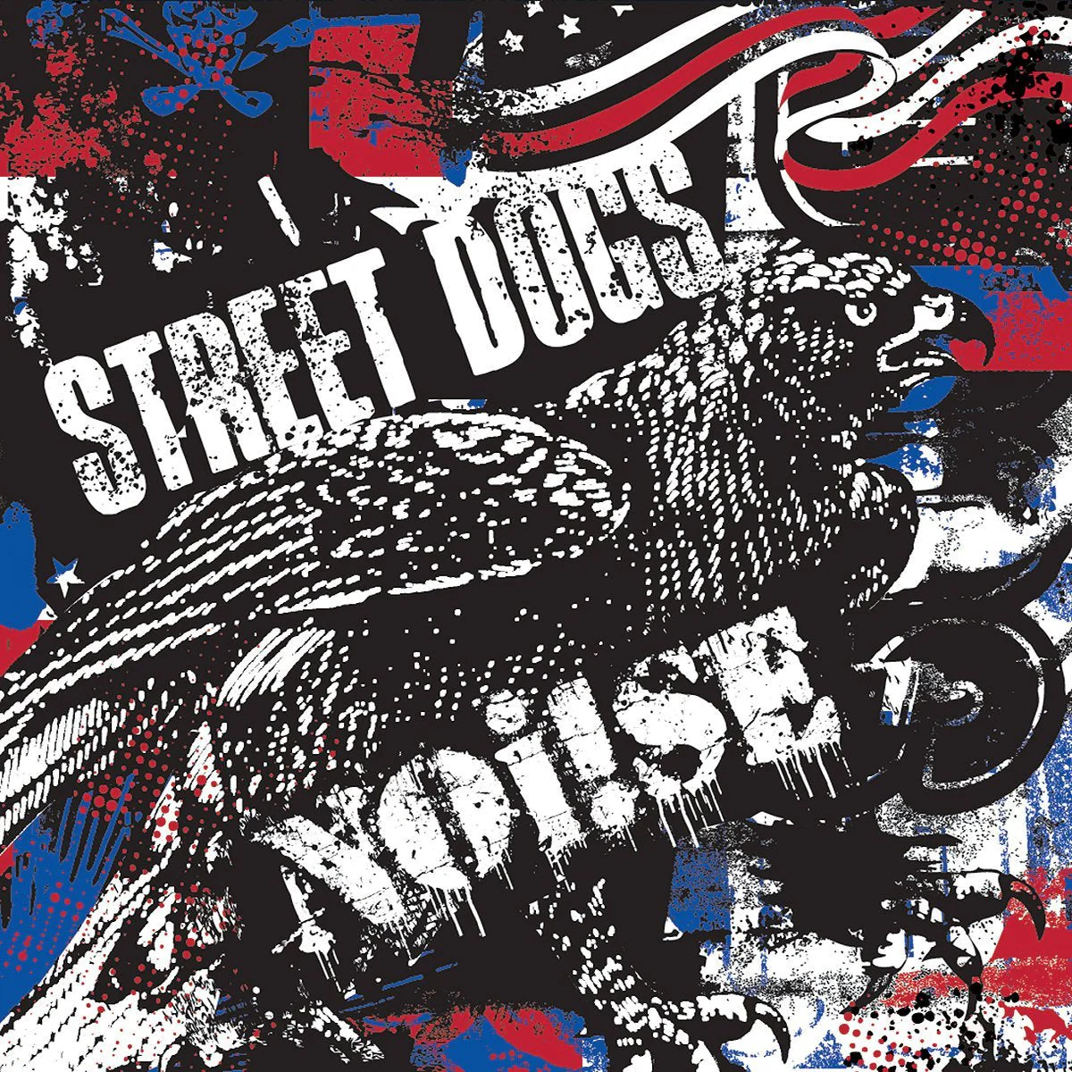 NOI!SE / STREET DOGS 'SPLIT 10" EP - RED/WHITE/BLUE - Image 2