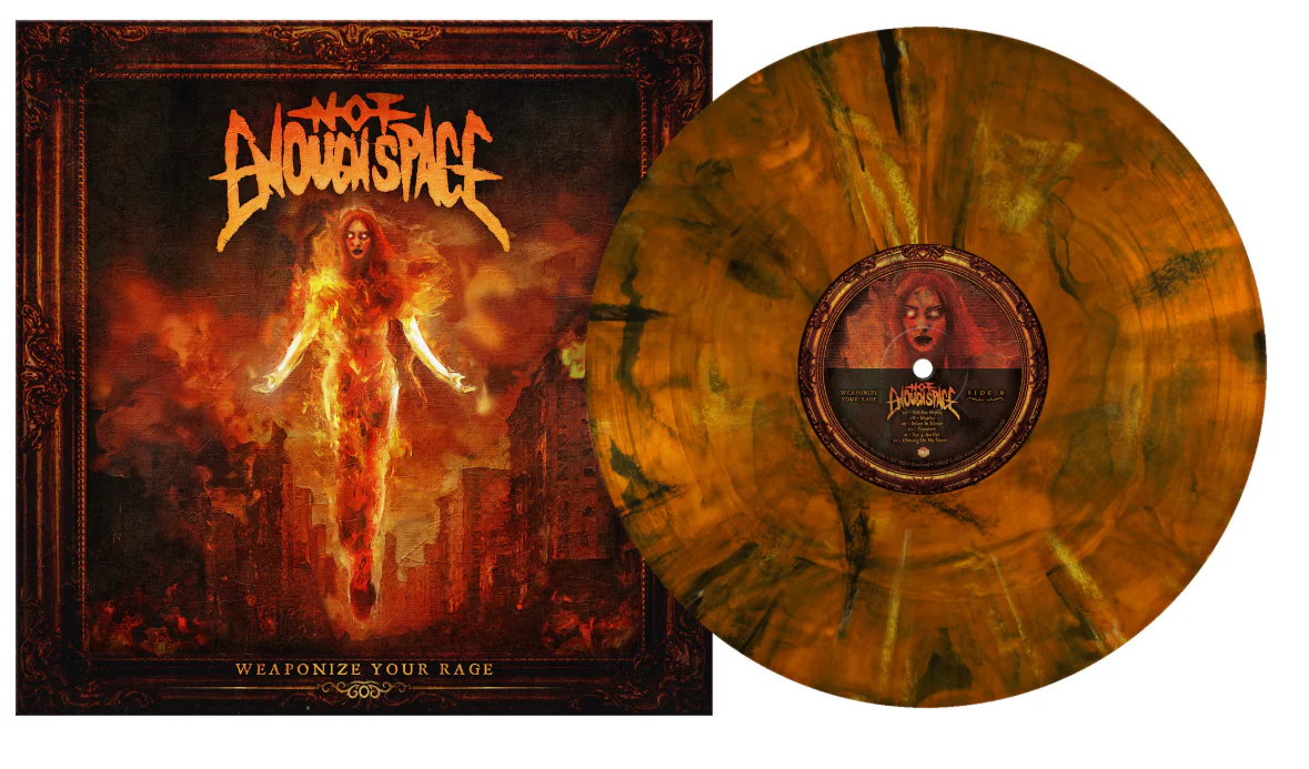 NOT ENOUGH SPACE ‘WEAPONIZE YOUR RAGE’ LP - EXCLUSIVE - LTD. 400 - TIGERS EYE