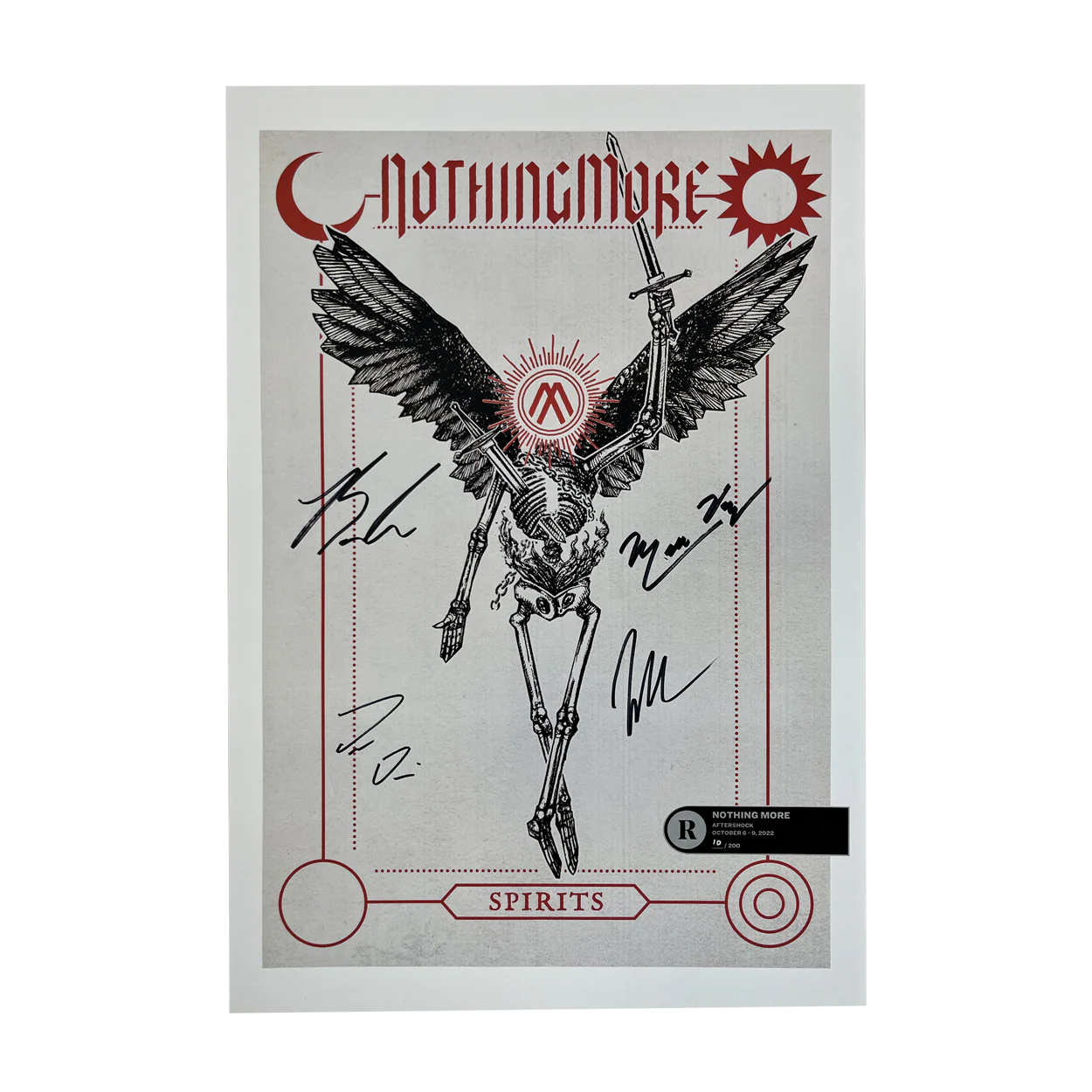 NOTHING MORE X AFTERSHOCK FESTIVAL 2022 SIGNED POSTER - EXCLUSIVE - LTD.