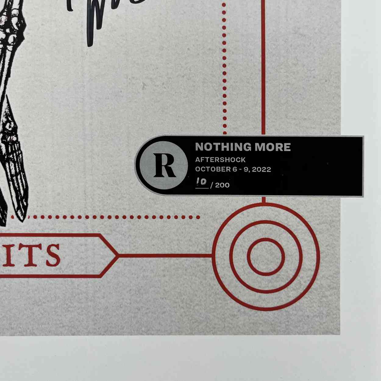 NOTHING MORE X AFTERSHOCK FESTIVAL 2022 SIGNED POSTER - EXCLUSIVE - LTD. - Image 2
