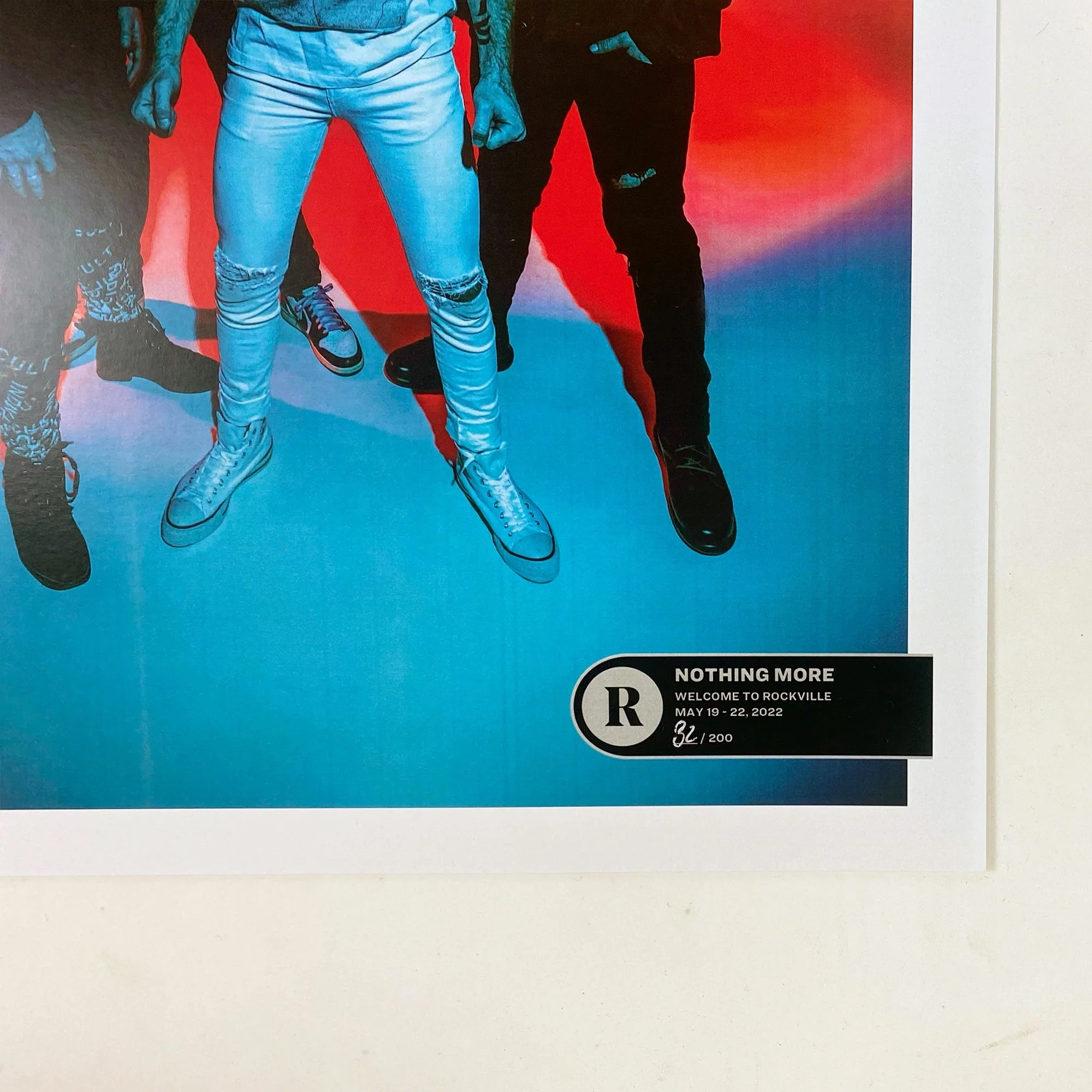 NOTHING MORE x REVOLVER x WELCOME TO ROCKVILLE 2022 LIMITED EDITON NUMBERED POSTER - Image 2