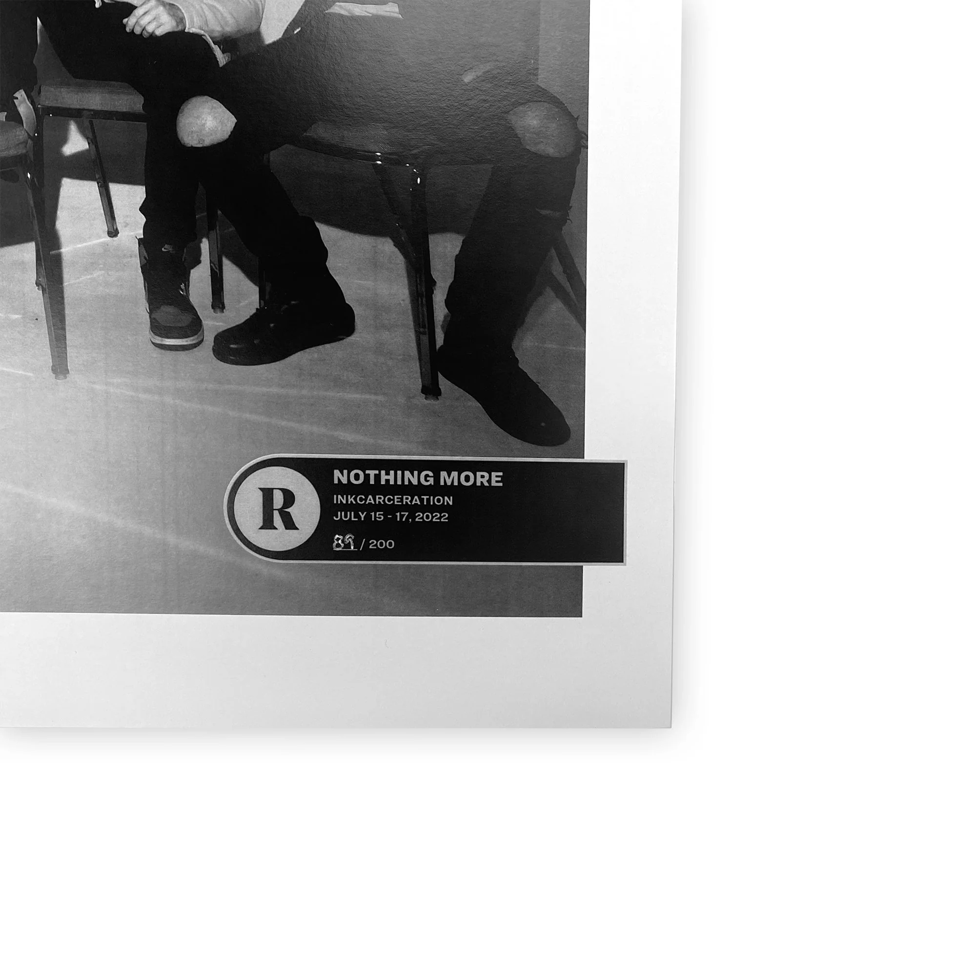 NOTHING MORE x REVOLVER x INKCARCERATION 2022 LIMITED EDITION NUMBERED POSTER - Image 2