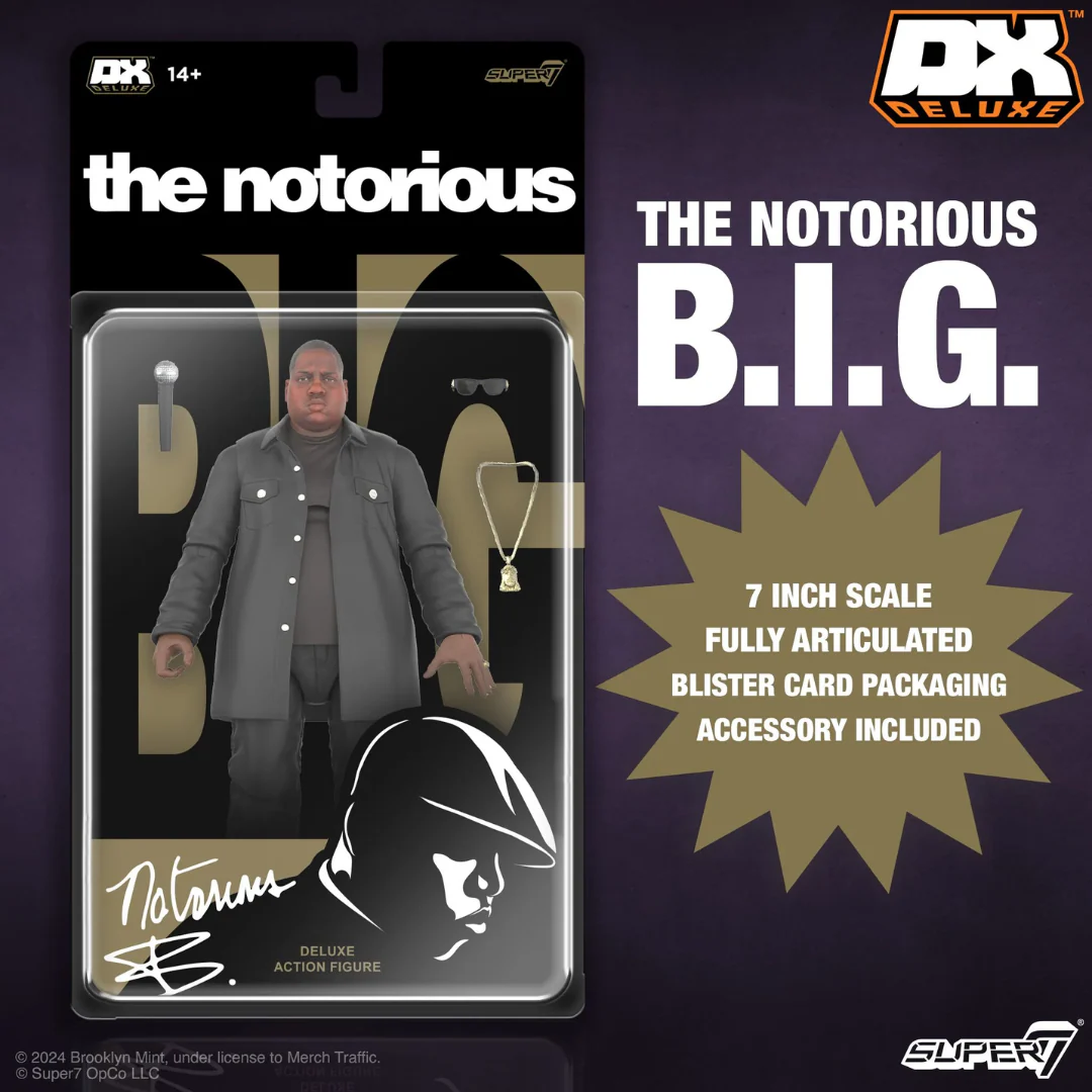 NOTORIOUS B.I.G. DELUXE BIGGIE REACTION FIGURE - Image 4