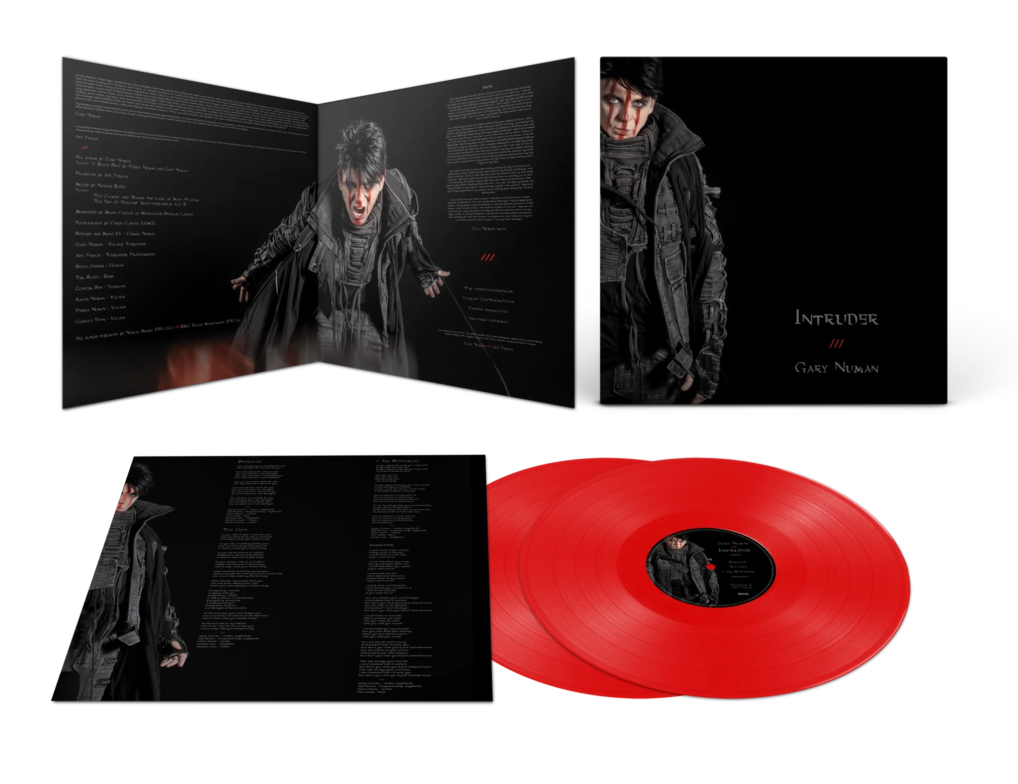 GARY NUMAN 'INTRUDER' 2LP - RED - Image 2