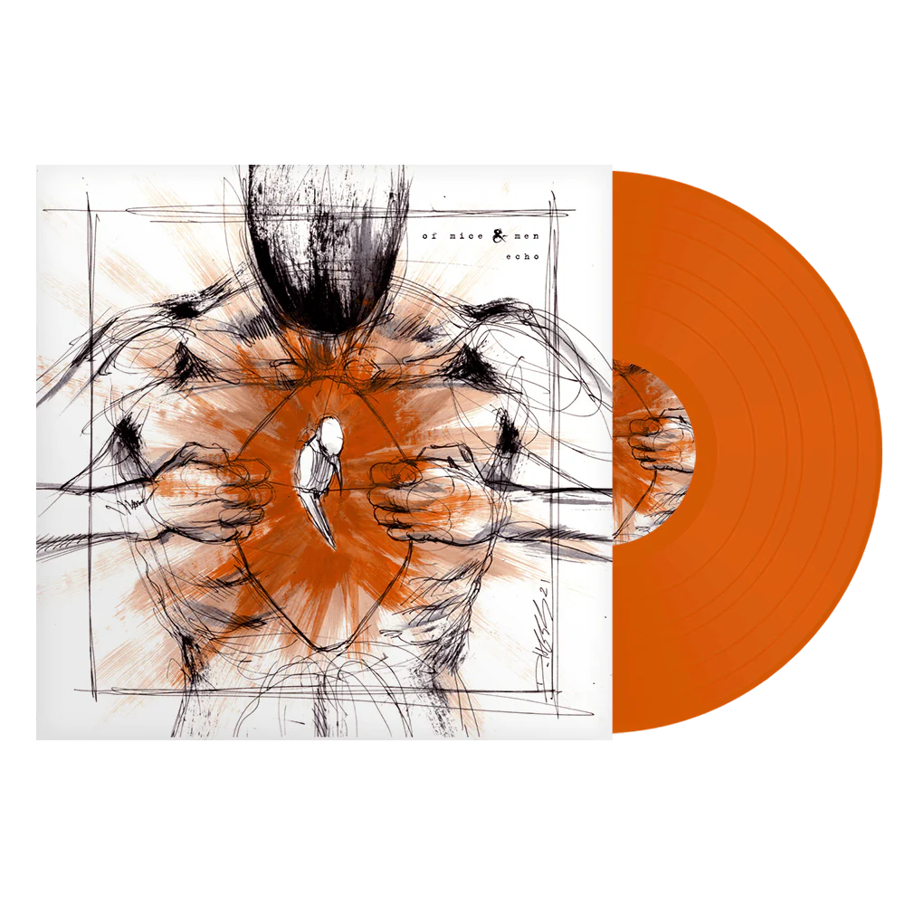 OF MICE & MEN 'ECHO' LP - EXCLUSIVE - LTD. 100 - ORANGE CRUSH