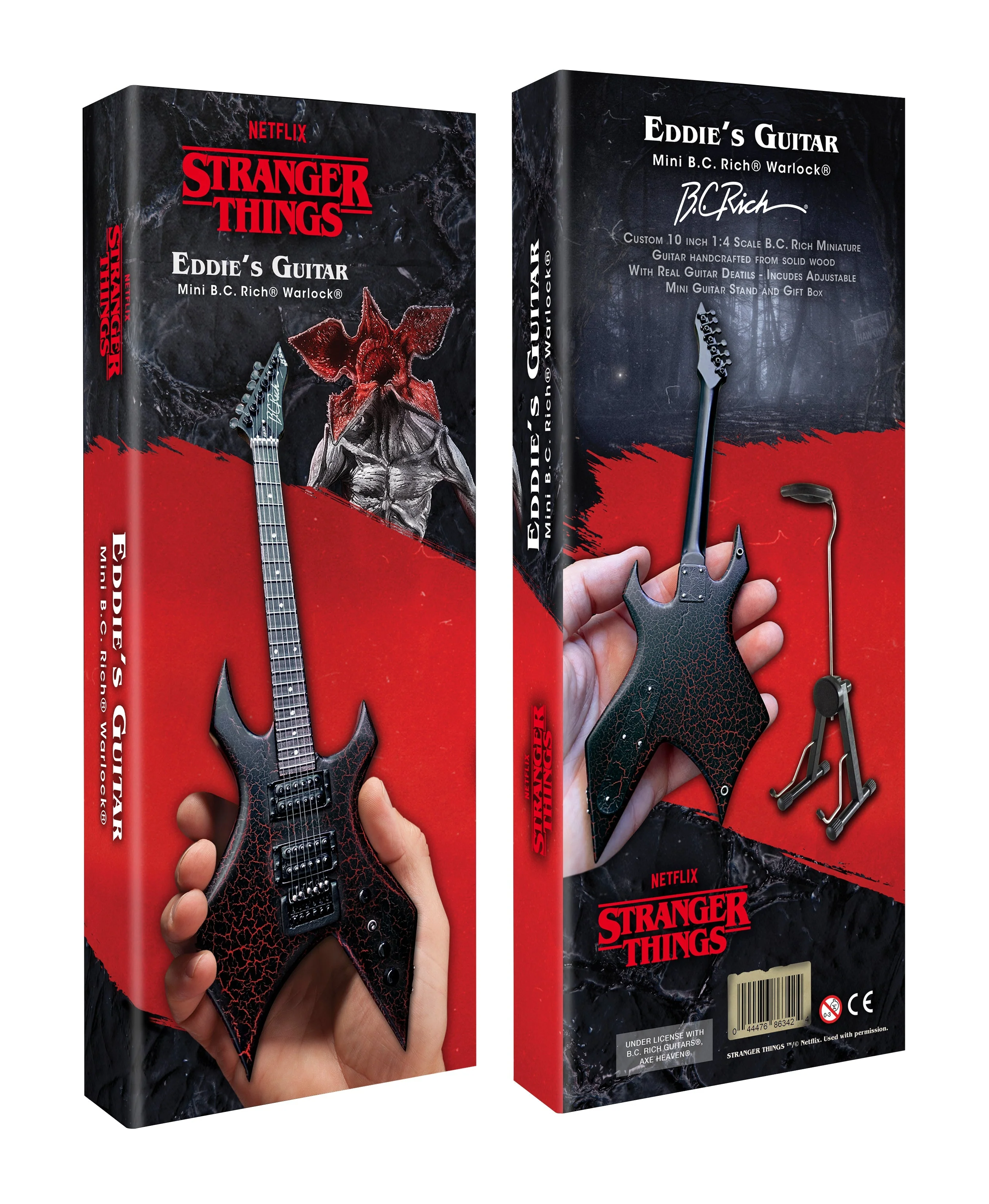 OFFICIAL STRANGER THINGS® EDDIE'S GUITAR B.C. RICH® NJ WARLOCK® MINI GUITAR MODEL - Image 3