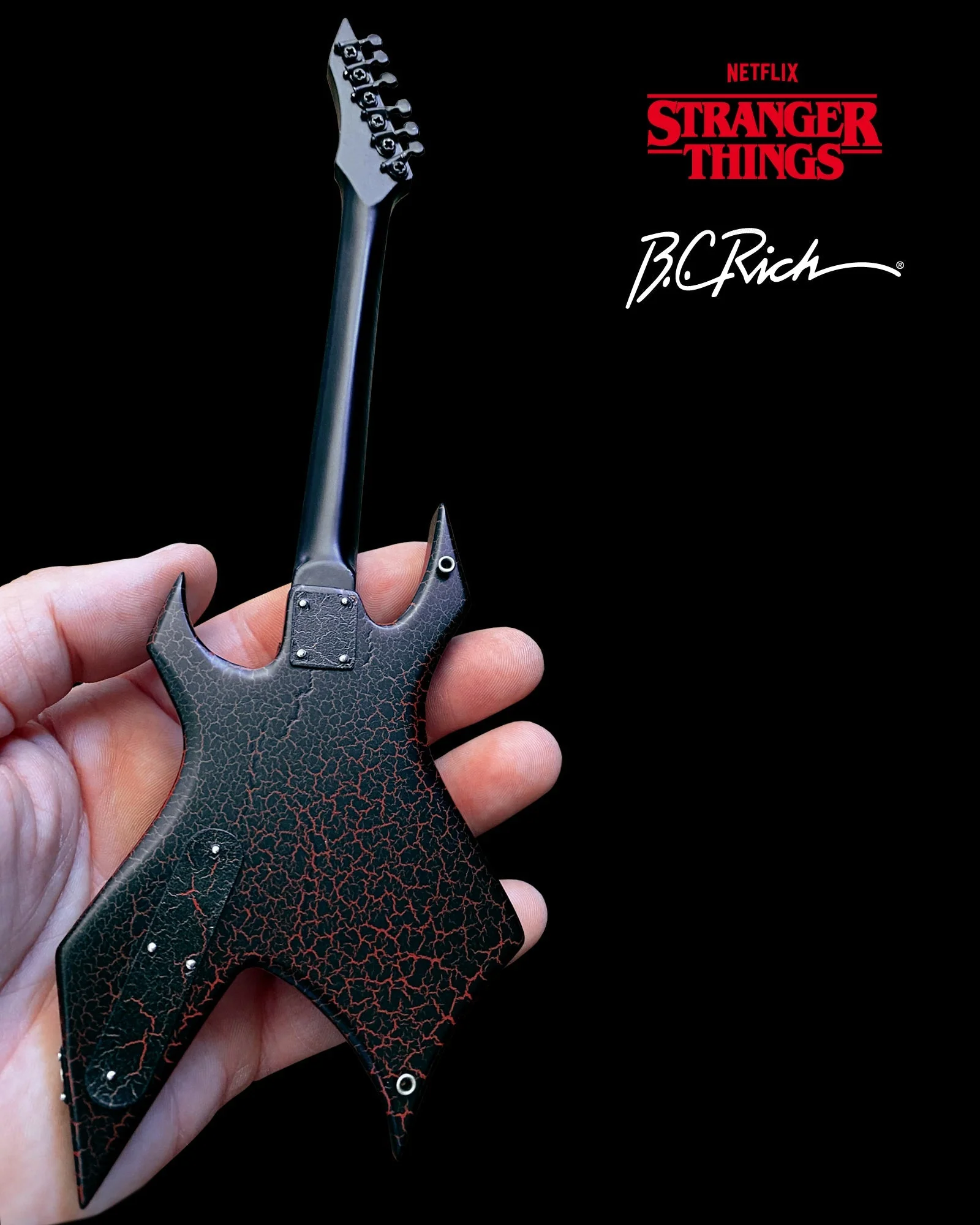 OFFICIAL STRANGER THINGS® EDDIE'S GUITAR B.C. RICH® NJ WARLOCK® MINI GUITAR MODEL - Image 5