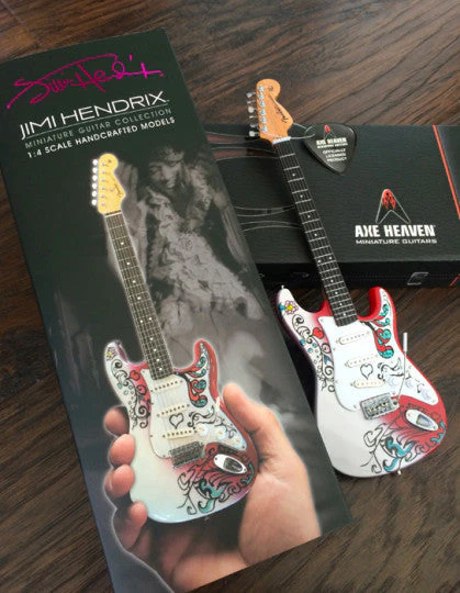 OFFICIALLY LICENSED JIMI HENDRIX MINI FENDER™ STRAT™ MONTEREY GUITAR MODEL - Image 2