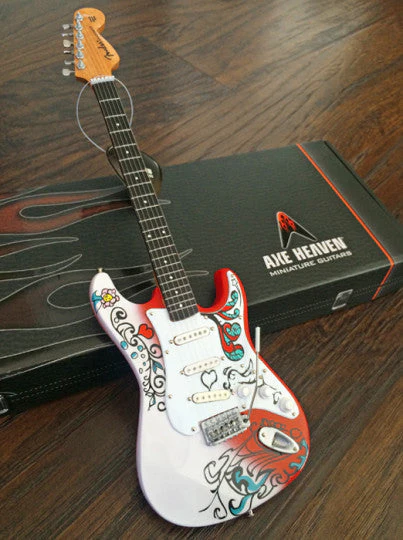 OFFICIALLY LICENSED JIMI HENDRIX MINI FENDER™ STRAT™ MONTEREY GUITAR MODEL - Image 3