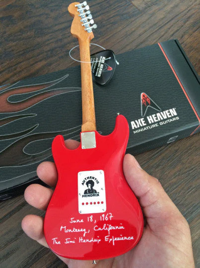 OFFICIALLY LICENSED JIMI HENDRIX MINI FENDER™ STRAT™ MONTEREY GUITAR MODEL - Image 4