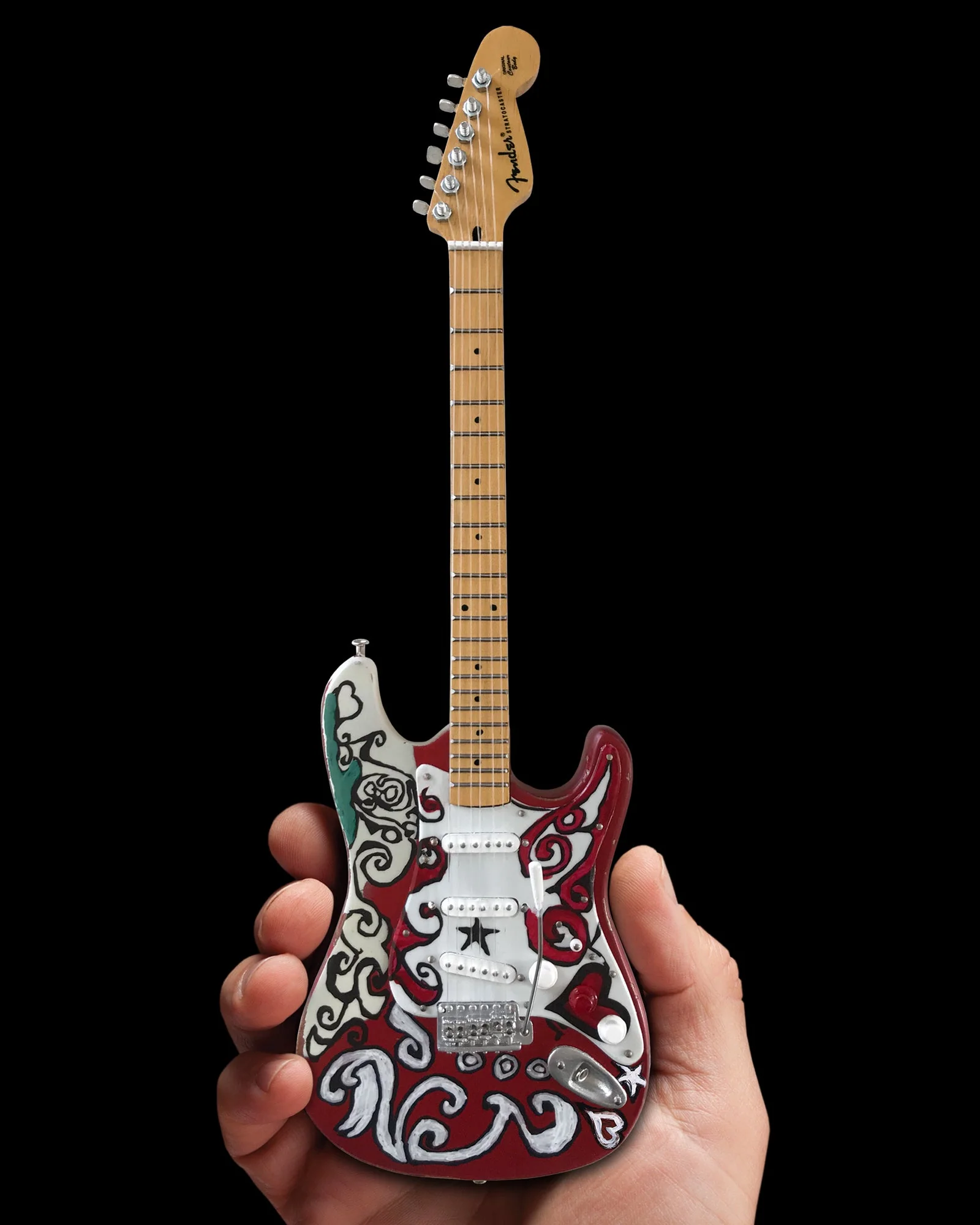 OFFICIALLY LICENSED JIMI HENDRIX MINI FENDER™ STRAT™ SAVILLE GUITAR MODEL - Image 2