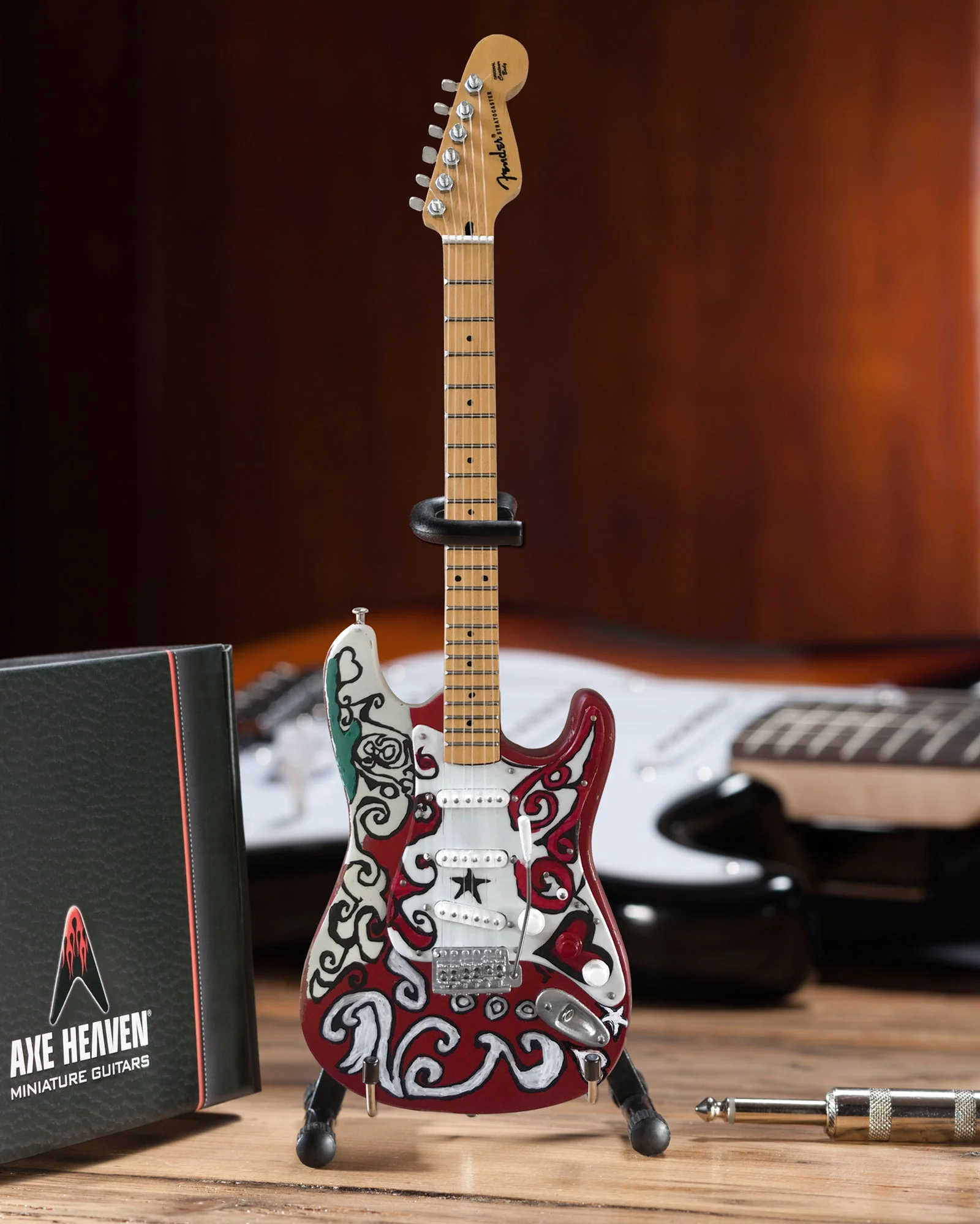 OFFICIALLY LICENSED JIMI HENDRIX MINI FENDER™ STRAT™ SAVILLE GUITAR MODEL - Image 3