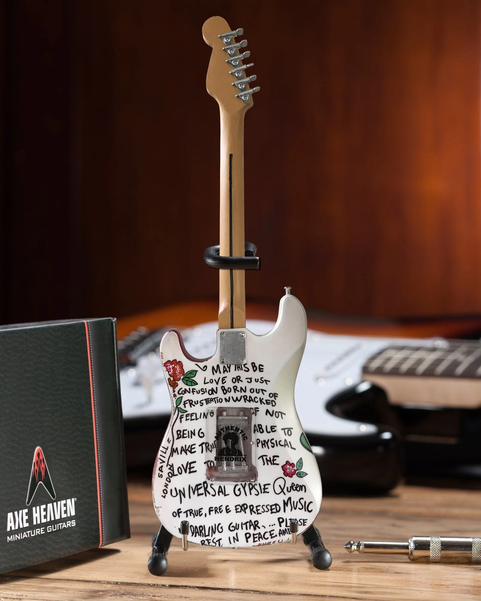 OFFICIALLY LICENSED JIMI HENDRIX MINI FENDER™ STRAT™ SAVILLE GUITAR MODEL - Image 5