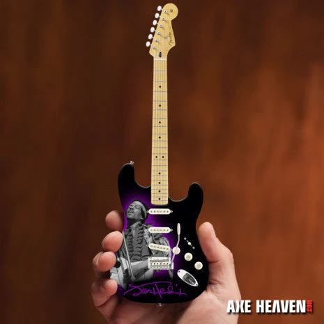 OFFICIALLY LICENSED JIMI HENDRIX MINI FENDER™ STRAT™ TRIBUTE GUITAR MODEL - Image 2