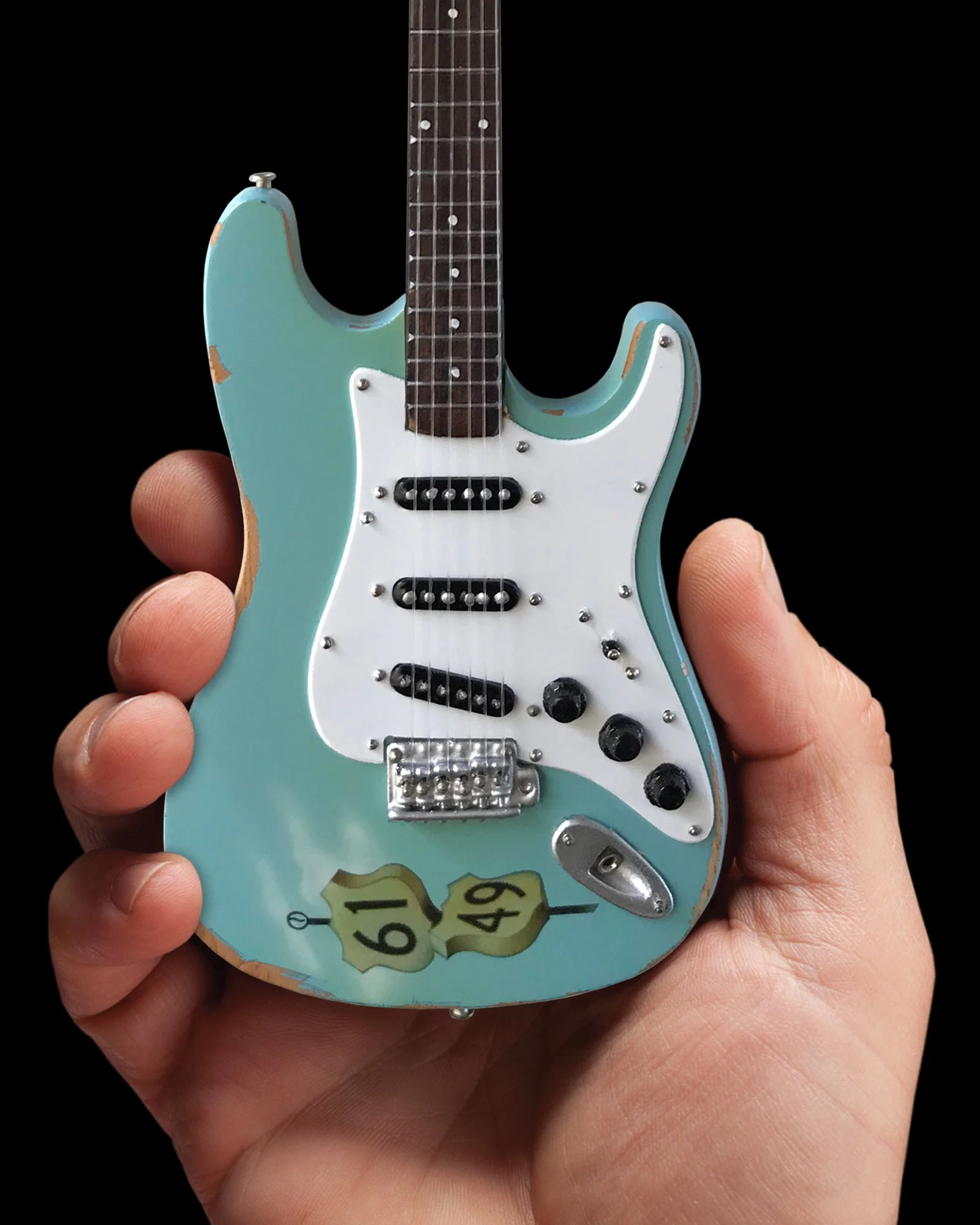 OFFICIALLY LICENSED KENNY WAYNE SHEPHERD MINI FENDER™ STRAT™ CROSSROADS BLUE GUITAR MODEL - Image 6