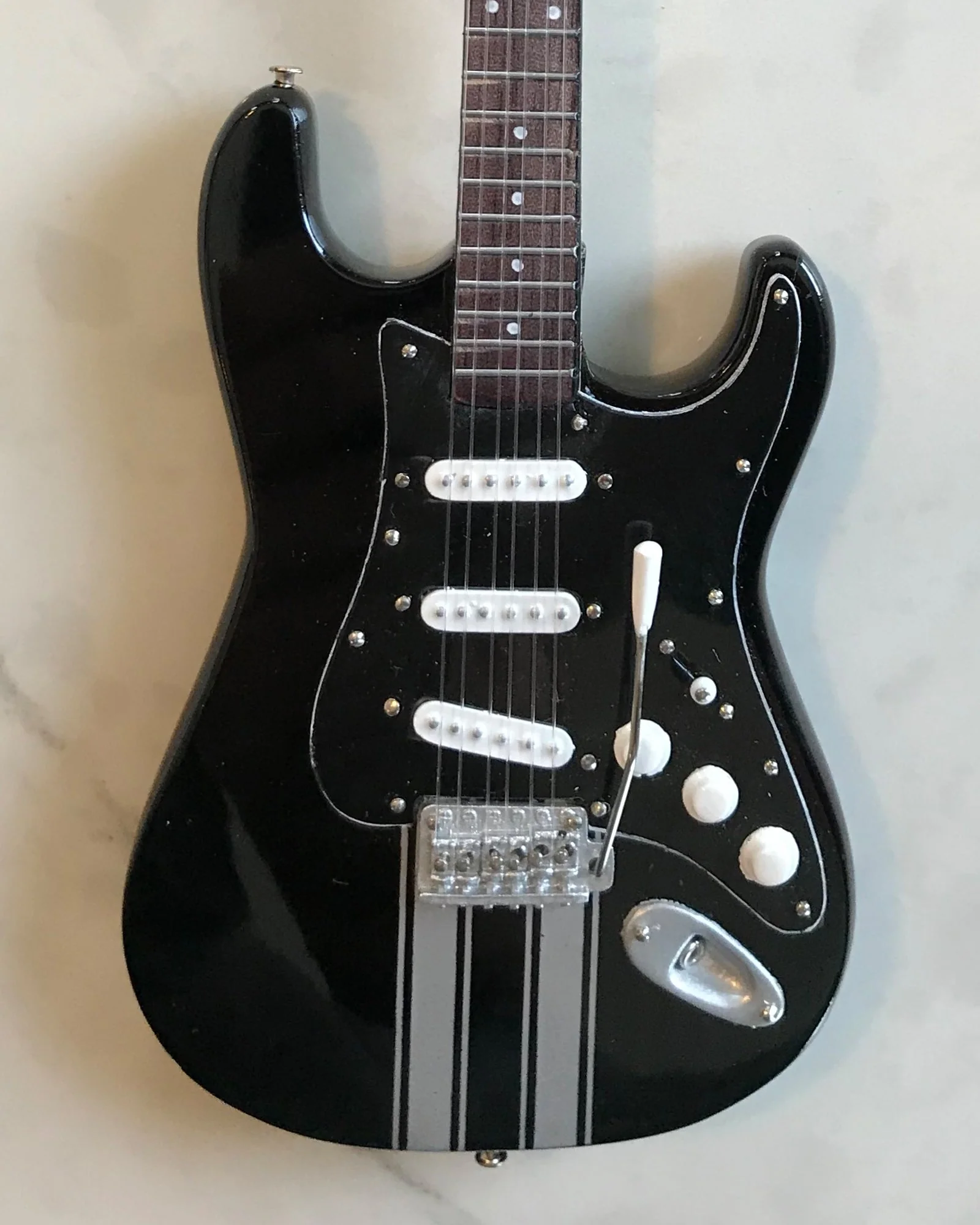 OFFICIALLY LICENSED KENNY WAYNE SHEPHERD MINI FENDER™ STRAT™ RACING STRIPES GUITAR MODEL