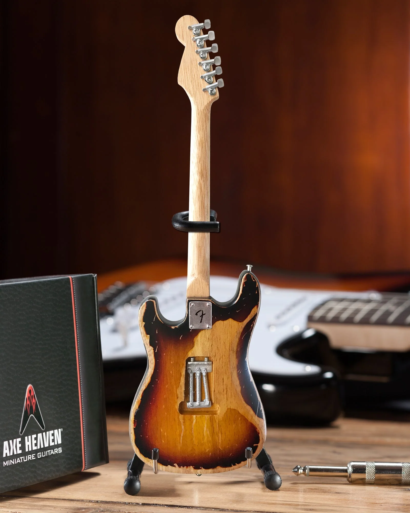 OFFICIALLY LICENSED KENNY WAYNE SHEPHERD MINI FENDER™ STRAT™ VINTAGE 1961 SUNBURST GUITAR MODEL - Image 3