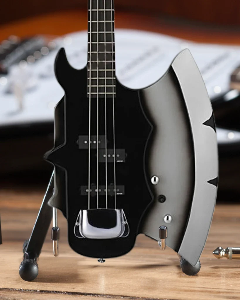 KISS - GENE SIMMONS - SIGNATURE AXE BASS MINI GUITAR - Image 2