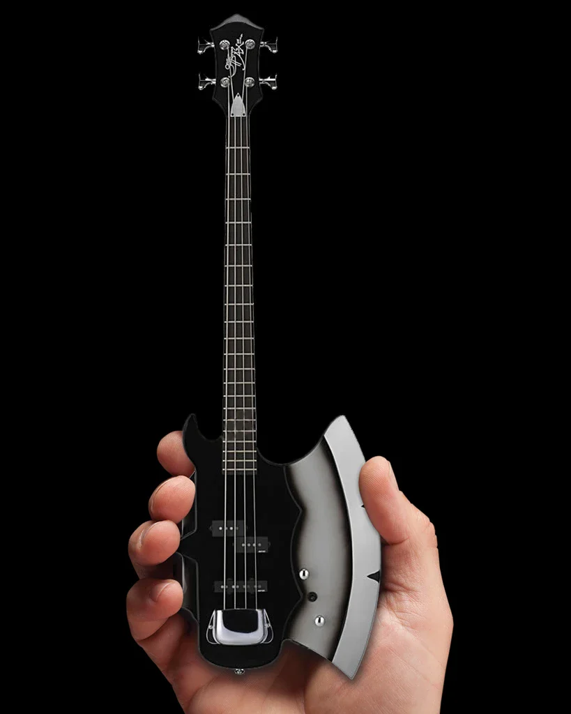 KISS - GENE SIMMONS - SIGNATURE AXE BASS MINI GUITAR - Image 3