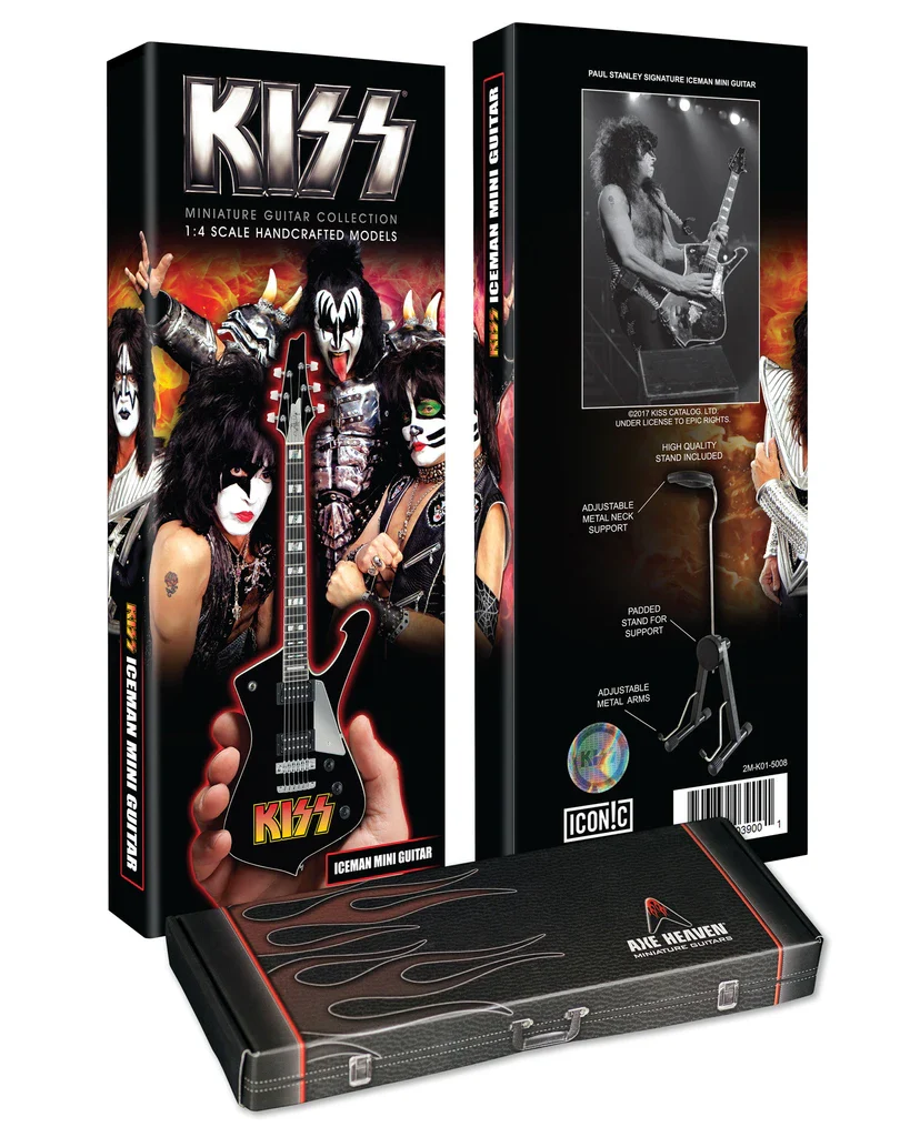 KISS - PAUL STANLEY - ICEMAN MINI GUITAR - Image 5