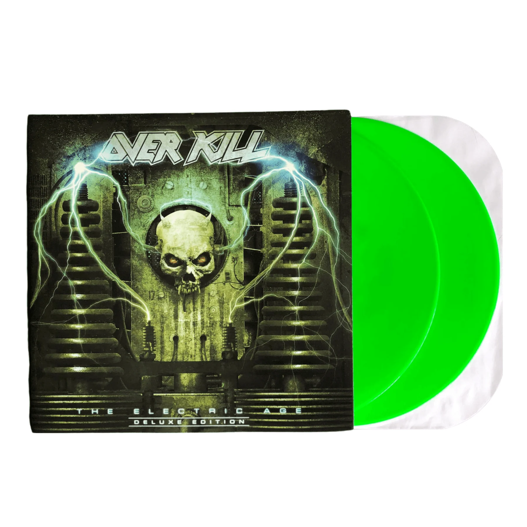 OVERKILL 'ELECTRIC AGE' 2LP - NEON GREEN