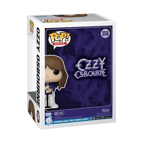 OZZY OSBOURNE FUNKO POP! ROCKS FIGURE (WHITE FRINGE OUTFIT) - Image 3