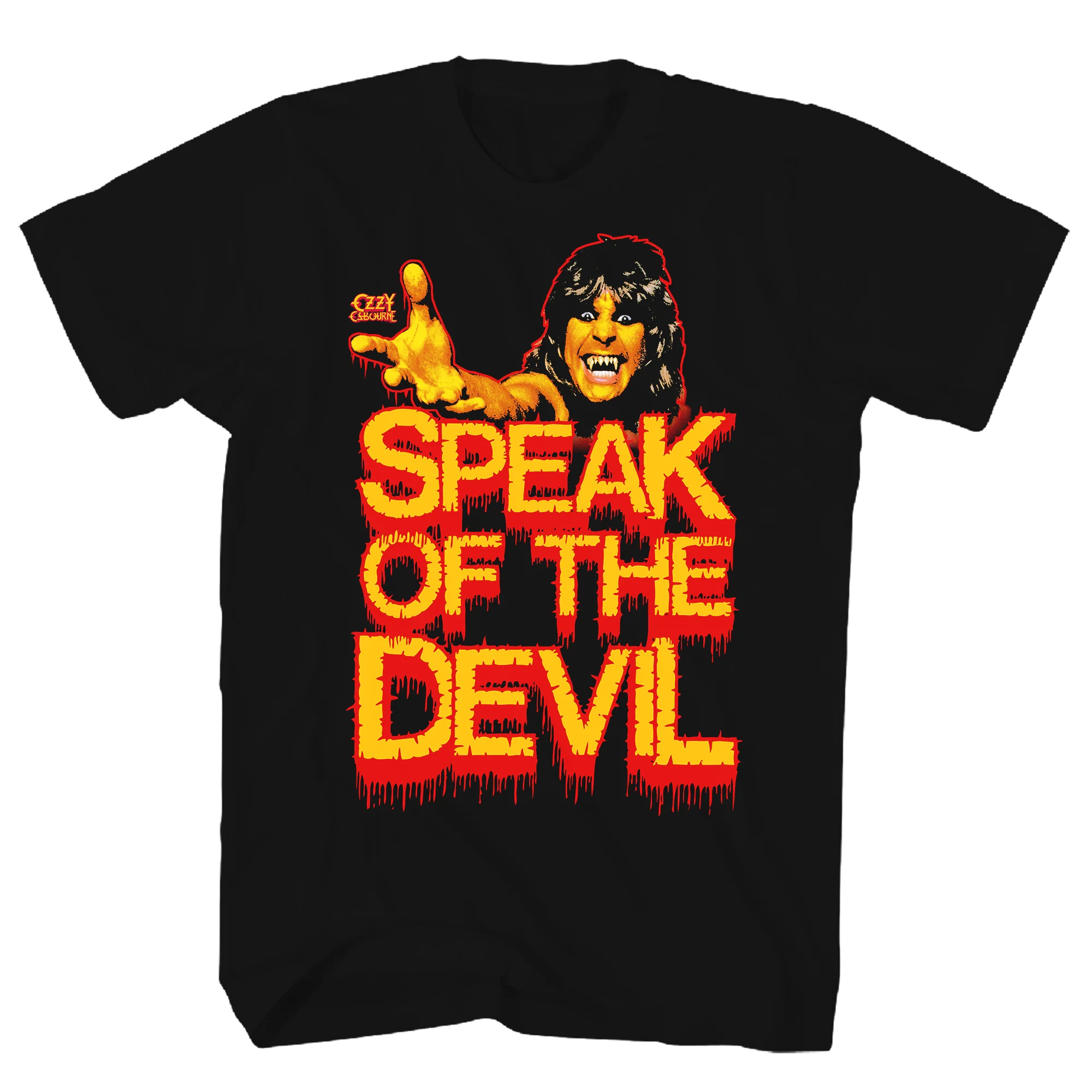 OZZY OSBORNE SPEAK OF THE DEVIL BLACK T-SHIRT