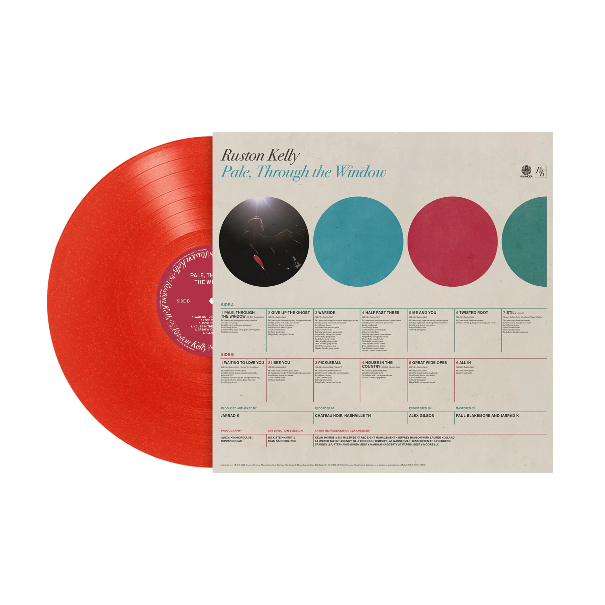 RUSTON KELLY 'PALE, THROUGH THE WINDOW' LP (Sunliner Red Vinyl) - Image 2