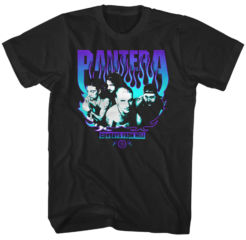 PANTERA 'CWBYS FRM HELL PRPL FLM' T-SHIRT