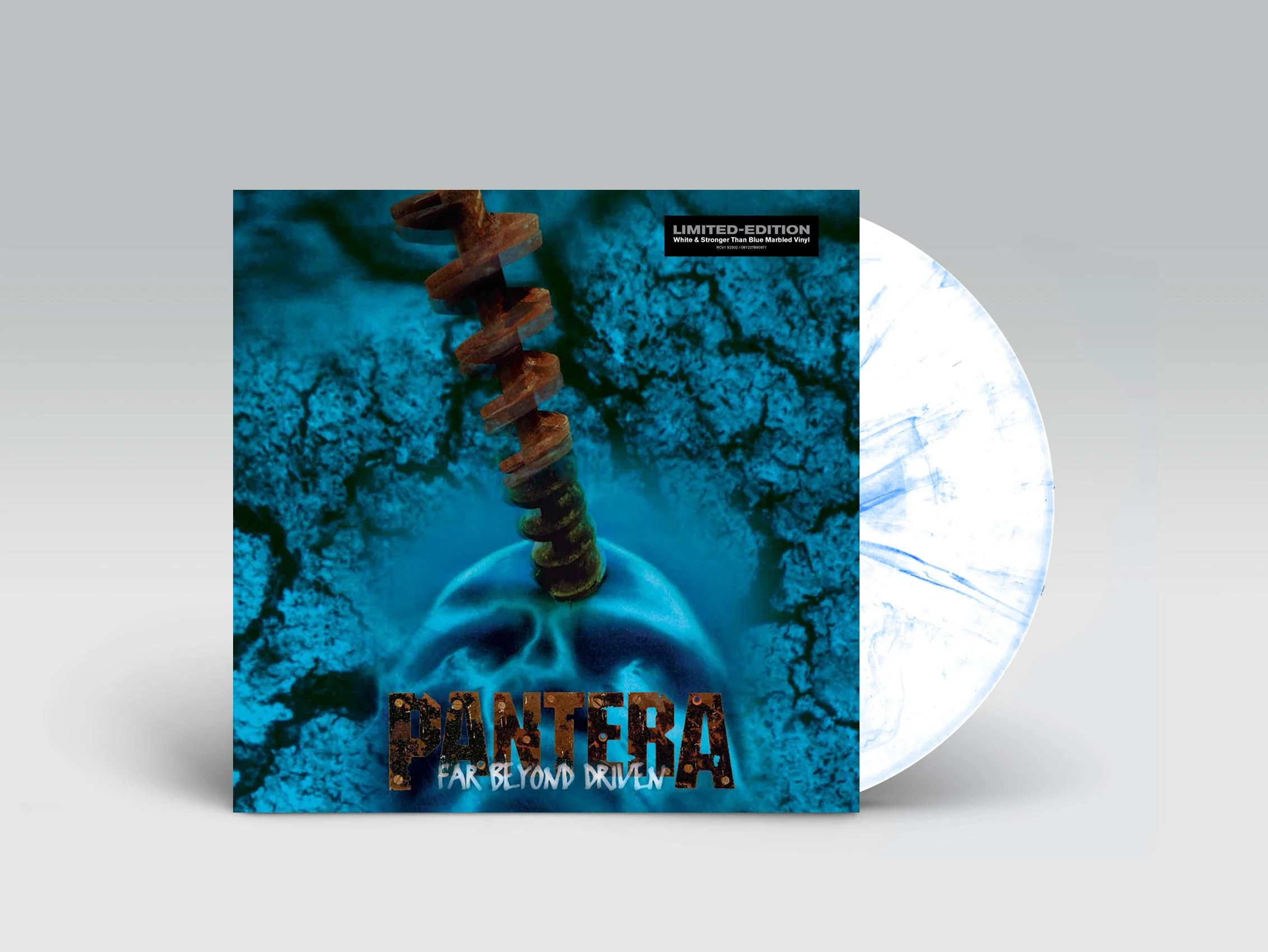 PANTERA 'FAR BEYOND DRIVEN' LP - MARBLED/WHITE/BLUE