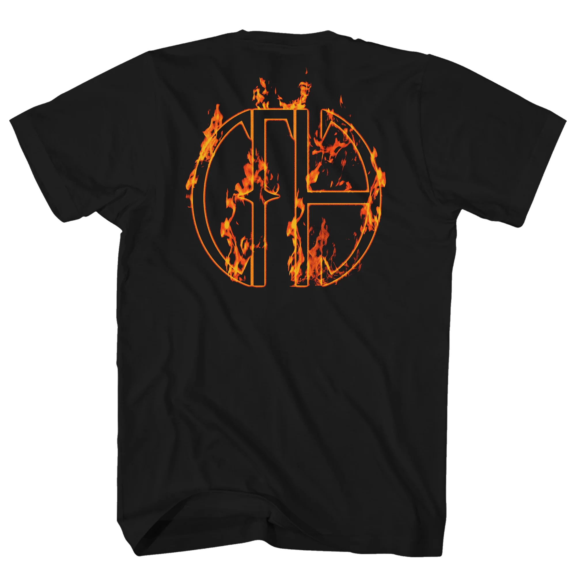 PANTERA FLAMES BAND PHOTO FRT/BACK BLACK T-SHIRT - Image 2