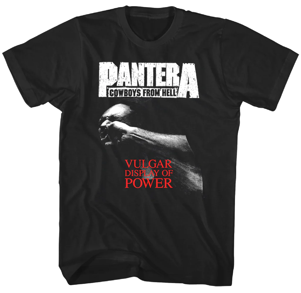 PANTERA 'VULGAR DISPLAY OF POWER' T-SHIRT
