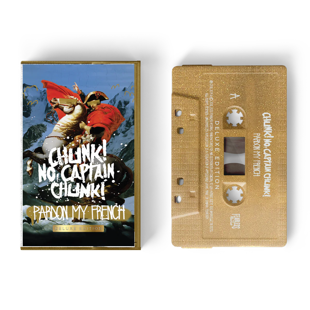 CHUNK! NO, CAPTAIN CHUNK! 'PARDON MY FRENCH' DELUXE CASSETTE (Metallic Gold)